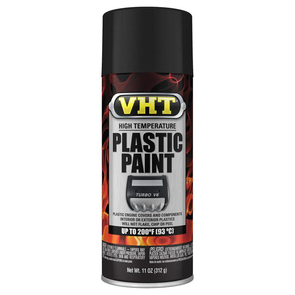 VHT SP820 - High Temperture Plastic Paint Matte Black 11oz. image