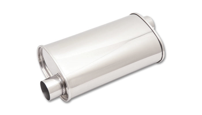 VIBRANT PERFORMANCE 1127 - STREETPOWER Oval Muffler 3in inlet/outlet image