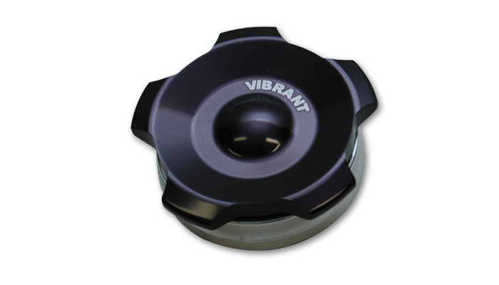 VIBRANT PERFORMANCE 11295 - Black Alum Fill Cap w/ Alum Weld Bung 2-3/4in image