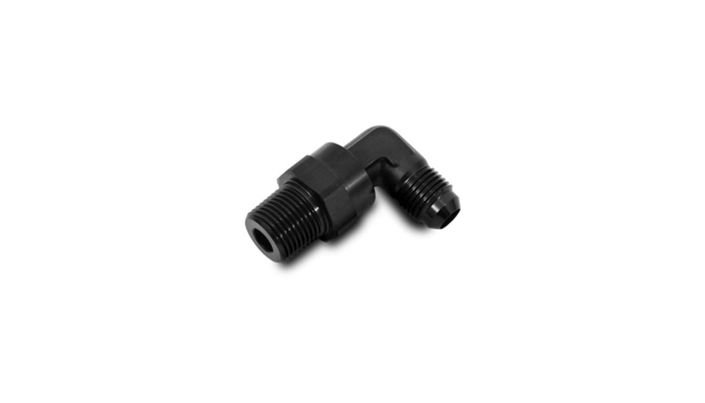 VIBRANT PERFORMANCE 11363 - -6AN Flare To 1/2in NPT Male 90 Degree Swivel image