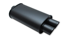 Load image into Gallery viewer, VIBRANT PERFORMANCE 1149 - STREETPOWER FLAT BLACK O val Muffler w/Dual Tips image