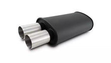 Load image into Gallery viewer, VIBRANT PERFORMANCE 12320 - Streetpower Flat Black Oval Muffler 2.5in Inlet image