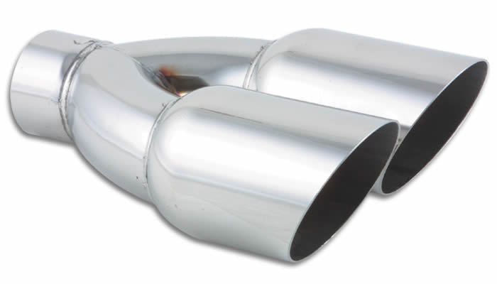VIBRANT PERFORMANCE 1333 - Dual 3.5in Round Stainle ss Steel Tips Single Wal image
