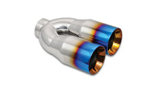 Load image into Gallery viewer, VIBRANT PERFORMANCE 1339B - Dual 3.5in Round Stain less Tips 2.5in Inlet image