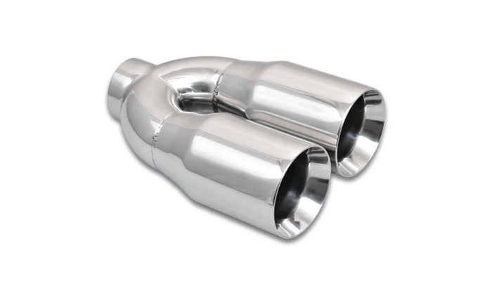 VIBRANT PERFORMANCE 1339 - Dual 3.5in Round Stain less Tips 2.5in Inlet image