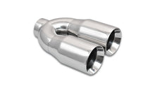Load image into Gallery viewer, VIBRANT PERFORMANCE 1339 - Dual 3.5in Round Stain less Tips 2.5in Inlet image