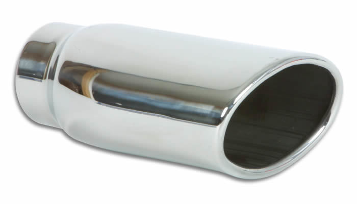 VIBRANT PERFORMANCE 1406 - 4.5in x 3in Oval Stainle ss Steel Tip Single Wall image