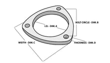 Load image into Gallery viewer, VIBRANT PERFORMANCE 1482 - 3-Bolt Stainless Steel Flanges 2.5In I.D. image