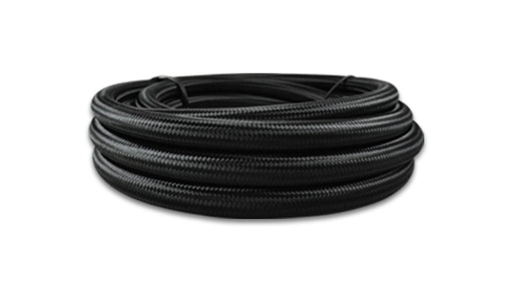 VIBRANT PERFORMANCE 18982 - 20ft Roll Black Nylon Braided Flex Hose image