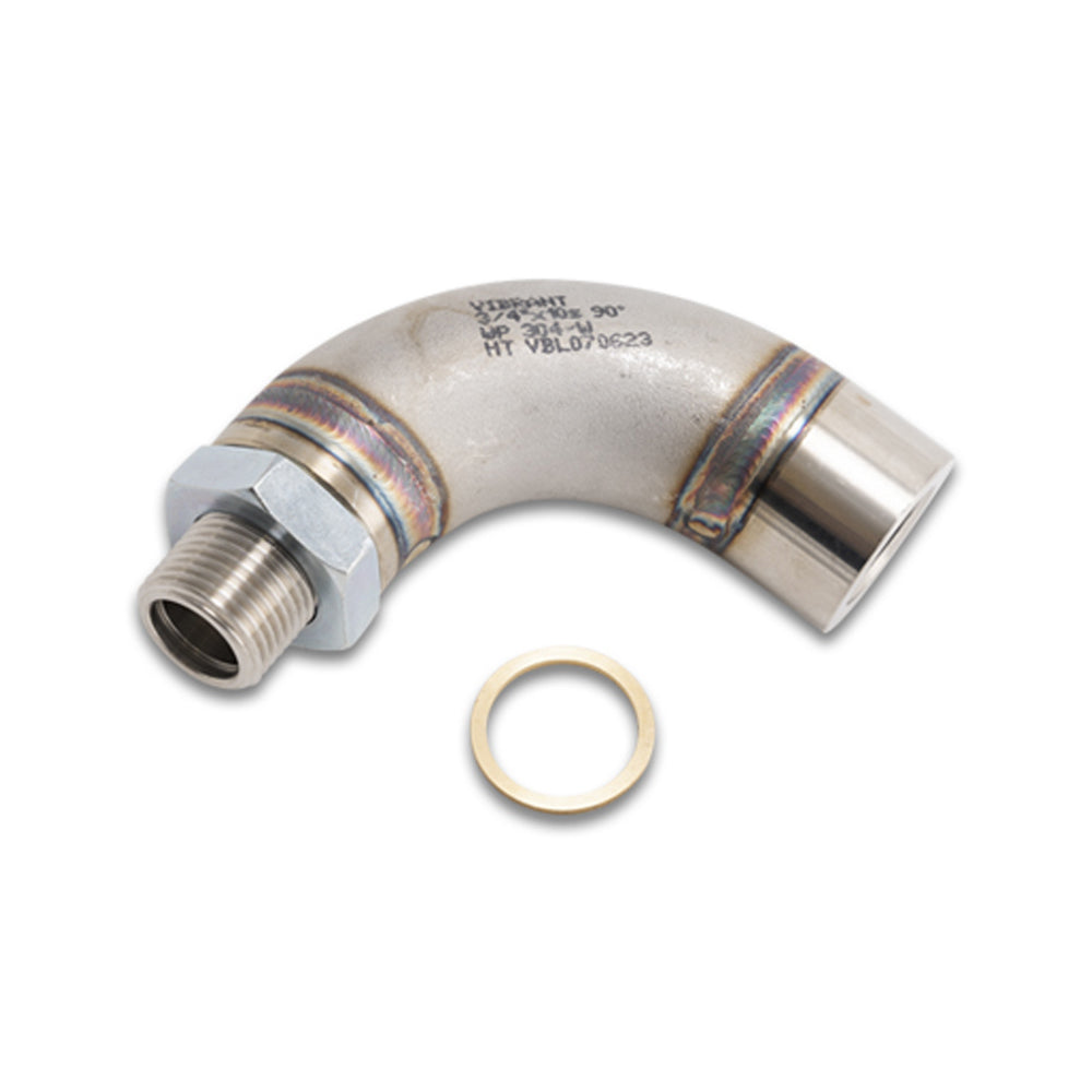 VIBRANT PERFORMANCE 19019 - Thread-On J-Style O2 Sensor Bung Adapter image