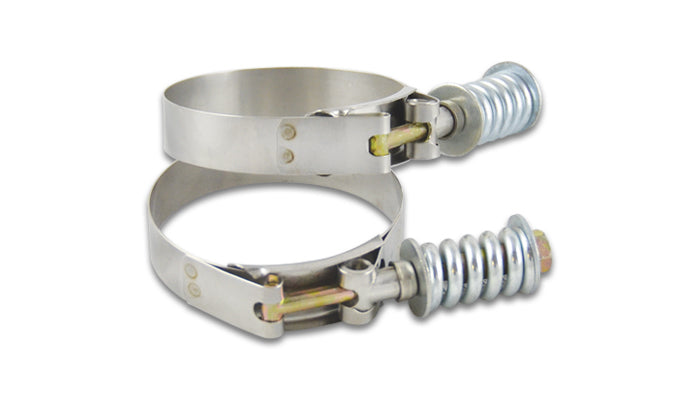 VIBRANT PERFORMANCE 27832 - Stainless Spring Loaded T-Bolt Clamps 3.53-3.83 image