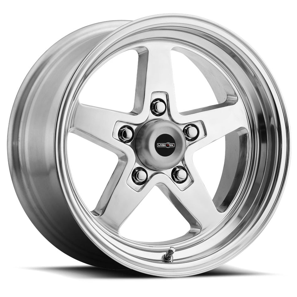 VISION WHEEL 571-5461P-19 - Wheel 15X4 5-120.65/4.75 Polished Vision SSR ST image