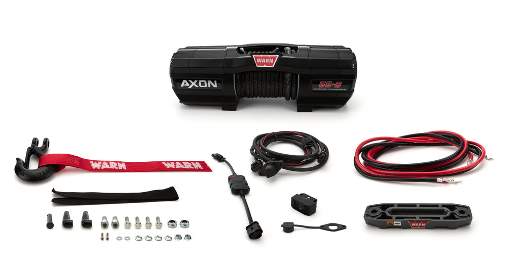 WARN 101150 - AXON 55-S Winch 5500lb Synthetic Rope image