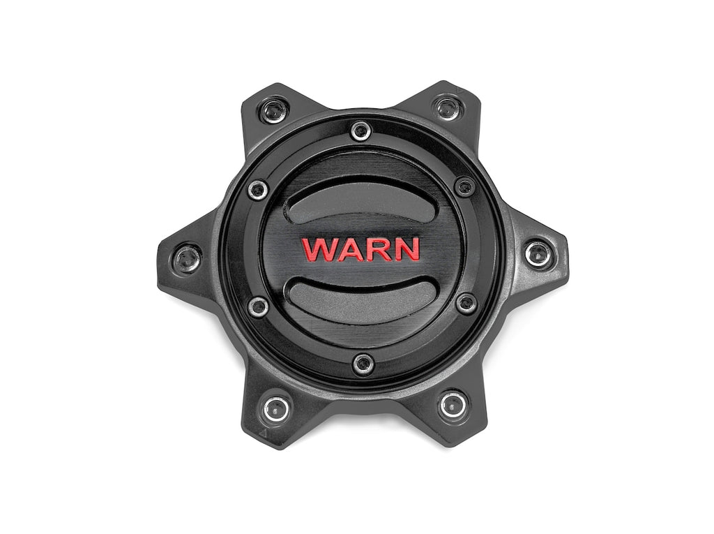 WARN 104483 - 6 Lug Wheel Center Cap Black and Red image