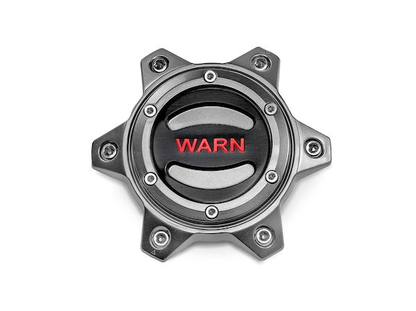 WARN 104484 - 6 Lug Wheel Center Cap Gunmetal and Red image