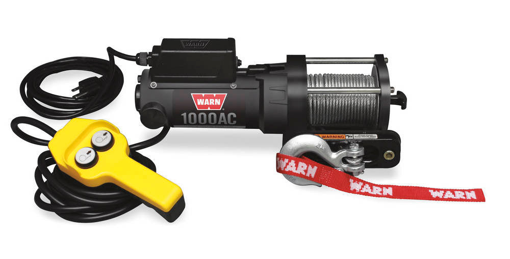 WARN 80010 - 120V AC Electric Winch 1000lb Wire Rope image