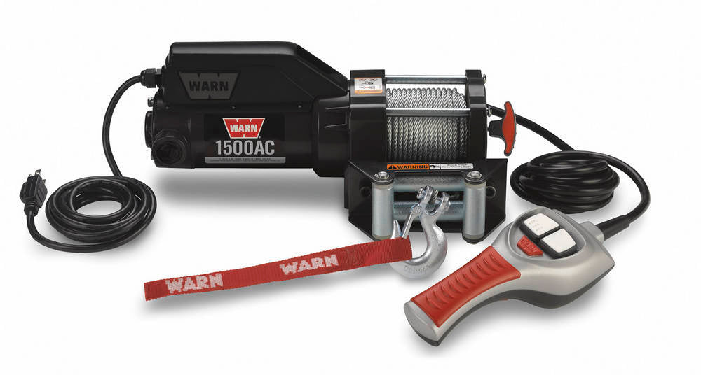 WARN 85330 - 120V AC Electric Winch 1500lb Wire Rope image