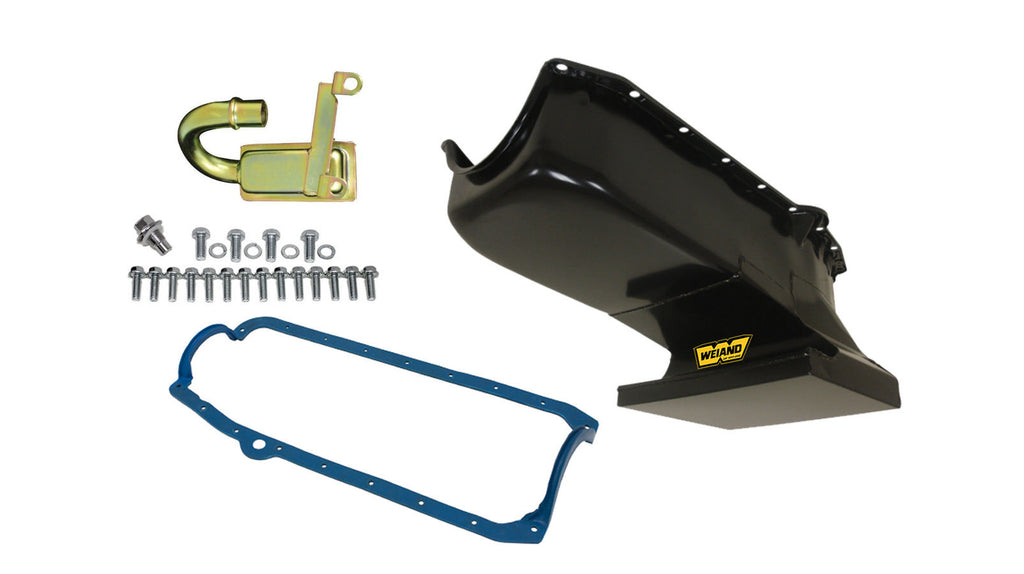 WEIAND 5018 - SBC 6qt Oil Pan Kit Black 67 CHEVY II 58-79 image