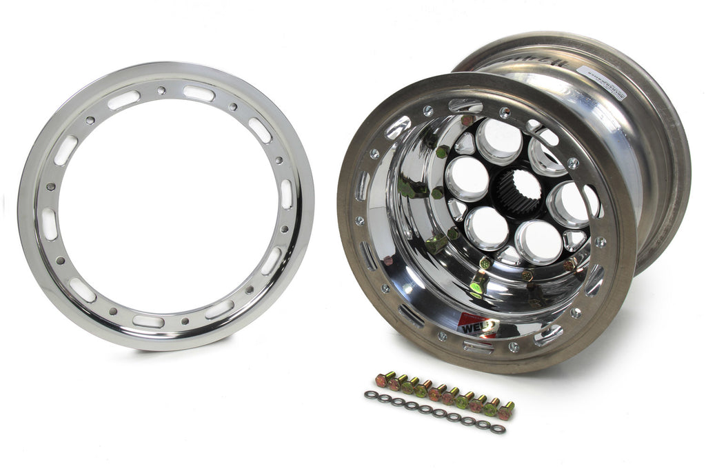 WELD RACING 734B-10823 - 10x8 27 Spline 3in BS w/ Beadlock Black image