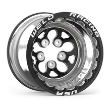 Load image into Gallery viewer, WELD RACING 83B-512278MB - 15x12 Blk Alpha-1 Wheel 5x4.750BP 4in BS Blk DBL image