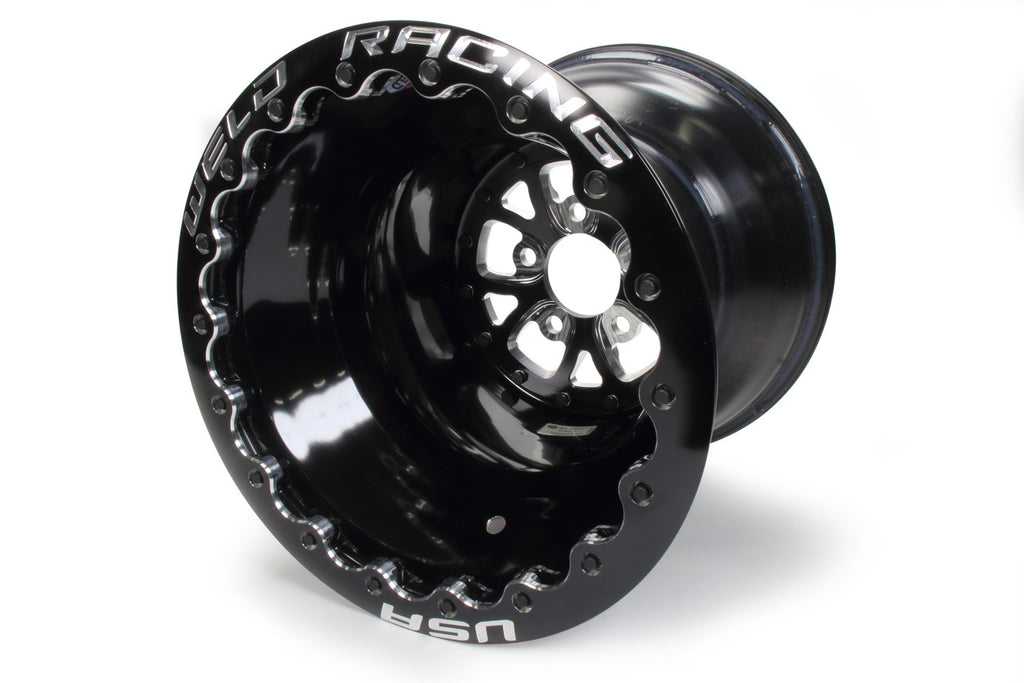 WELD RACING 84B-616B278UB - V-Series Drag Wheel Blk 16x16 5x4.75 4.0 BS image