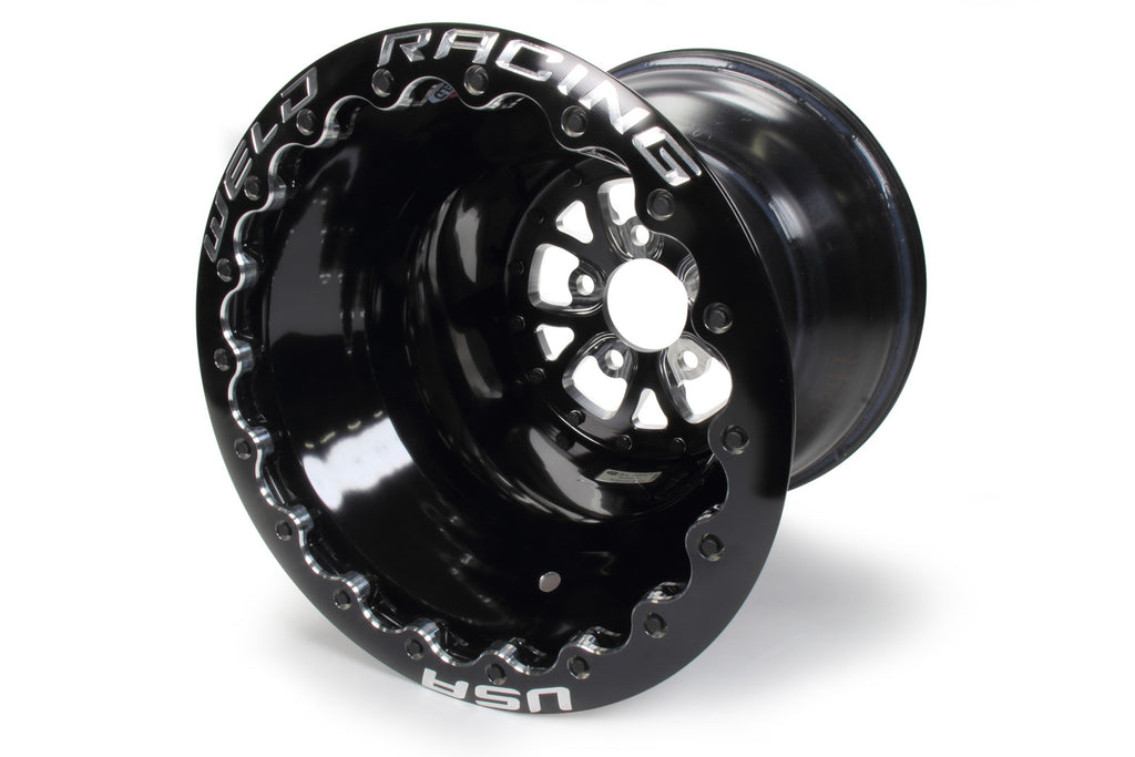 WELD RACING 84B-616B280UB - V-Series Drag Wheel Blk 16x16 5x4.75 5.0 BS image