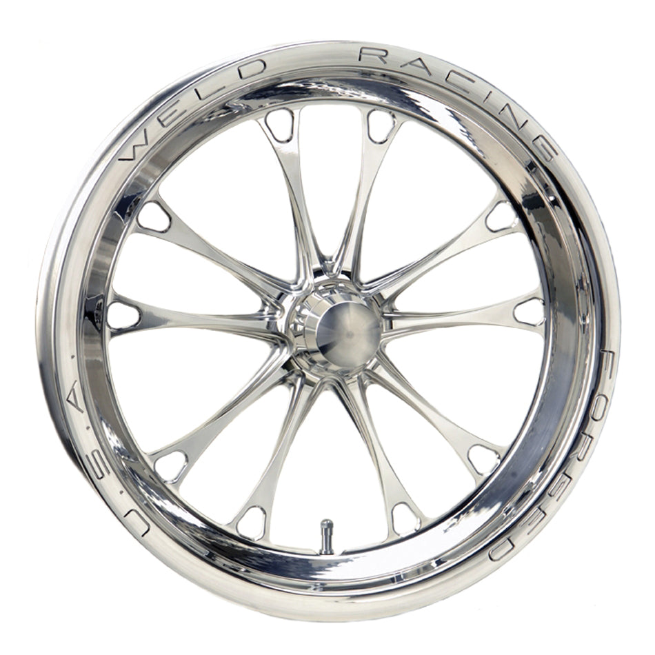 WELD RACING 84P-17000 - V-Series Frnt Drag Wheel 1-PC 17x2.25 Polished image