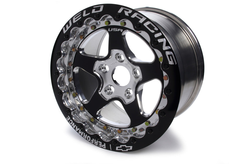 WELD RACING 88B-610SB-GM - 16x10 Aluma Star Single Beadloc 5x120mm BC 7 BS image