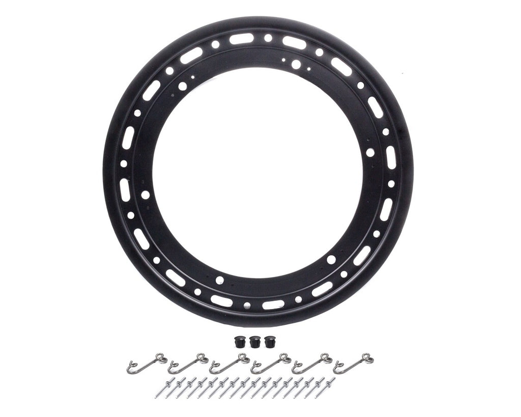 WELD RACING P650B-5314-6 - 15in 16 Hole Bead Lock Ring w/6-Tabs - Black image