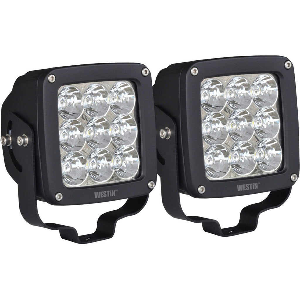 WESTIN 09-12219A-PR - Axis LED Auxiliary Light Square Spot Pattern Pair image