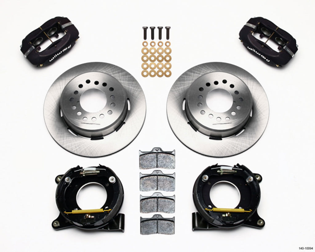 WILWOOD 140-10094 - 63-87 GM C10 P/U Rear Brake Kit Black Caliper image