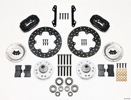 WILWOOD 140-1019-BD - MD Drag Front Brake Kit GM Drilled Rotors image