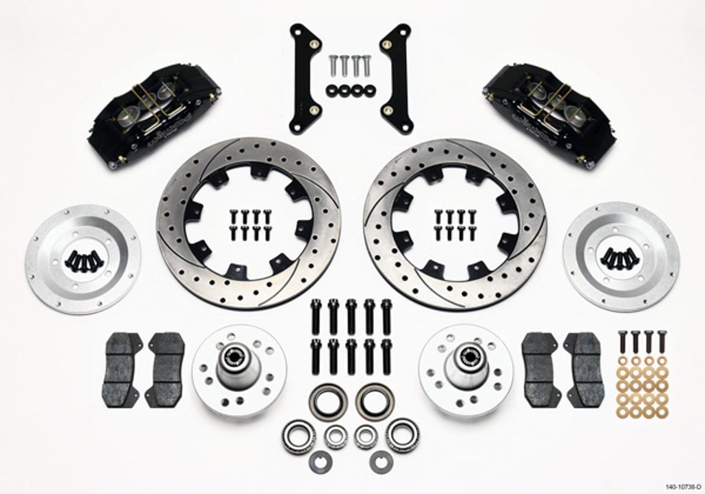 WILWOOD 140-10738-D - Brake Kit Dynapro Camaro 70-78 6 Piston 12.19in image