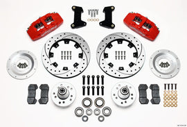 WILWOOD 140-10742-DR - Front Disc Brake Kit 74- 78 Mustang 12.19 Drilled image