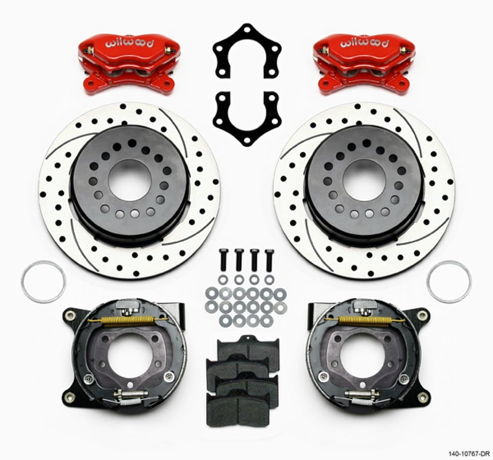 WILWOOD 140-10767-DR - Rear Brake Kit Dynalite Mopar / Dana w/Park Brk image