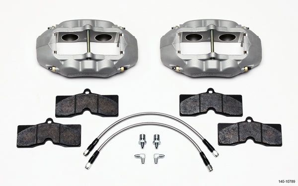 WILWOOD 140-10789 - Front Brake Kit 65-82 Corvette Clear Anodized image
