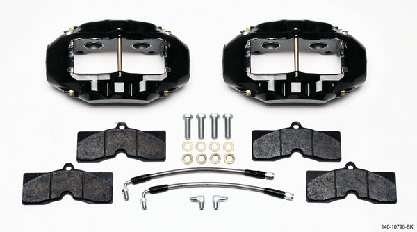 WILWOOD 140-10790-BK - Rear Brake Kit 65-82 Corvette Black Caliper image