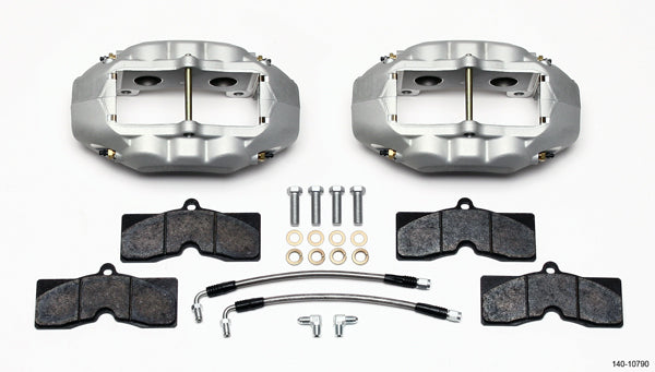WILWOOD 140-10790 - Rear Brake Kit 65-82 Corvette Clear Anodized image