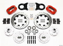 Load image into Gallery viewer, WILWOOD 140-11072-DR - Front Disc Brake Kit Red HD 65-69 Mustang image