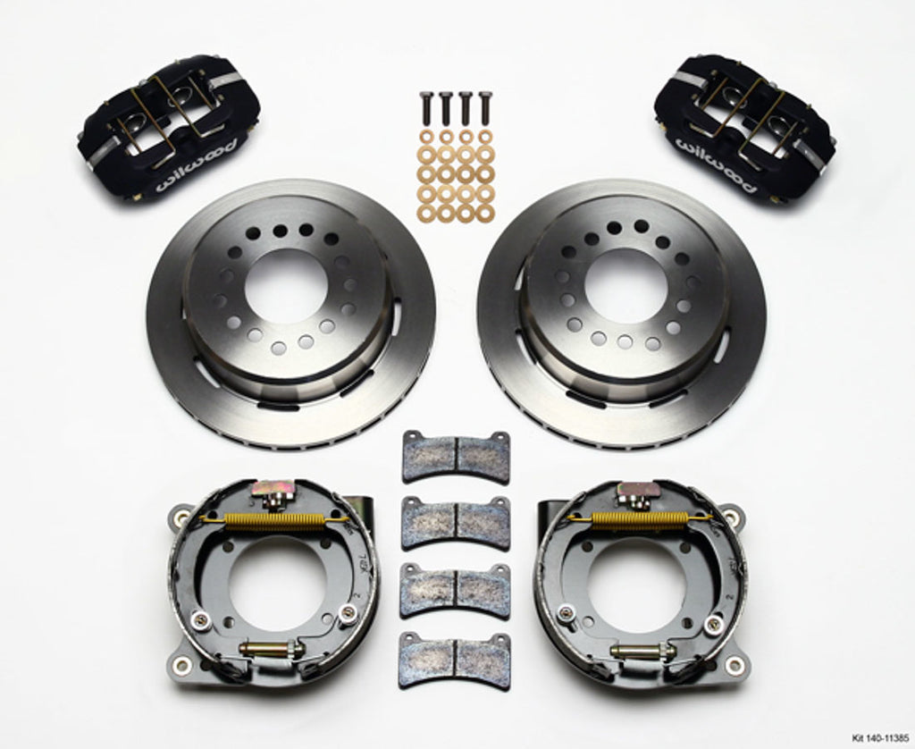 WILWOOD 140-11385 - 67-72 GM C10 P/U Rear Brake Kit Black Caliper image