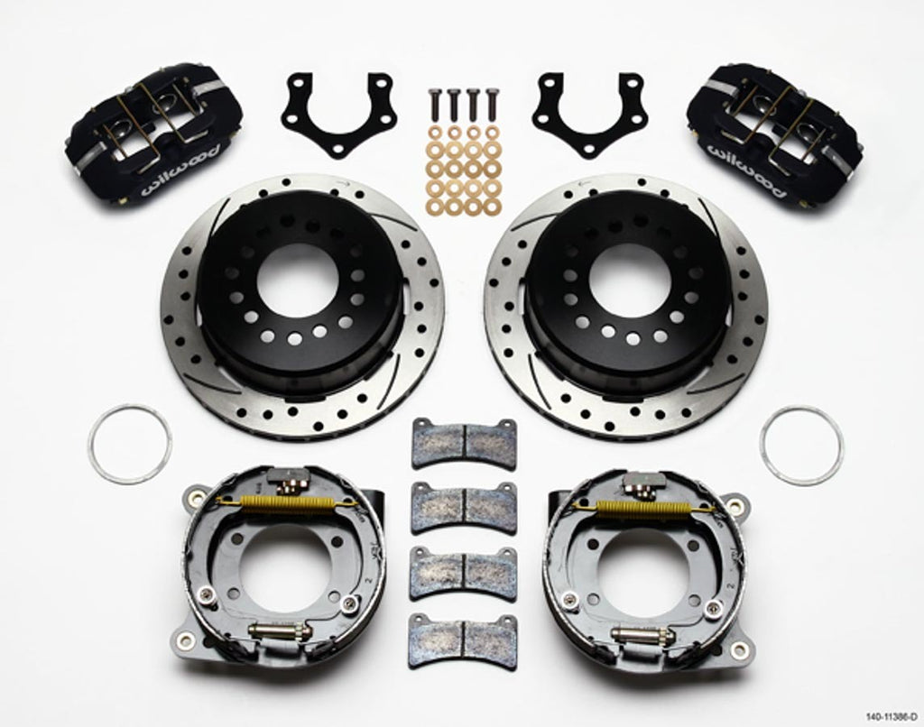 WILWOOD 140-11386-D - Rear Brake Kit Dynapro Mopar/Dana w/PB image