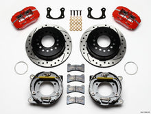 Load image into Gallery viewer, WILWOOD 140-11389-DR - Rear Disc Brake Kit Big Ford Red Caliper Drilled image