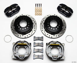 WILWOOD 140-11396-D - Brake Kit Rear Disc/Drum Mustang 8.85 image
