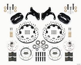 WILWOOD 140-12022-D - Front Disc Brake Kit Blk 65-68 Impala Drum 12.19 image