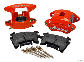 WILWOOD 140-12097-R - Front Caliper Kit D154 / Metric GM Red w/Pads image