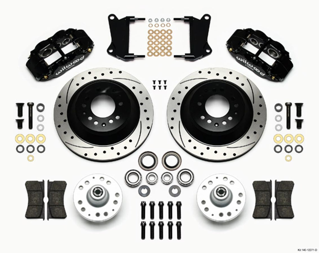 WILWOOD 140-12271-D - Front Disc Brake Kit Blk 67-72 Camaro Nova 12.88 image