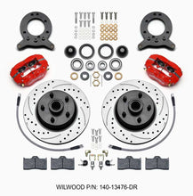 Load image into Gallery viewer, WILWOOD 140-13476-DR - Front Disc Brake Kit Blk 65-59 Mustang Hub/Rotor image