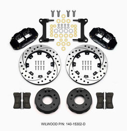 WILWOOD 140-15302-D - Front Disc Brake Kit C10 Pro Spindle 12.19in image