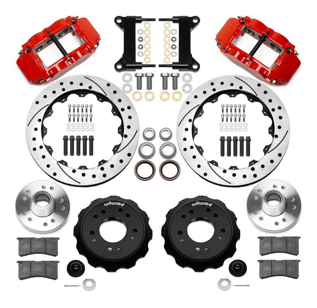 WILWOOD 140-15949-DR - Brake Kit Front GM C1500 88-98 5 Lug 13.06in Rtr image