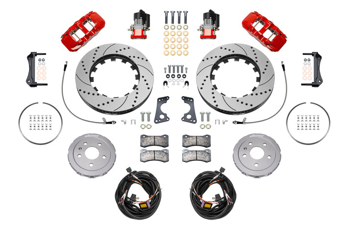 WILWOOD 140-17009-DR - Brake Kit Rear Corvetee C8 Aerolite 4R Drilled image